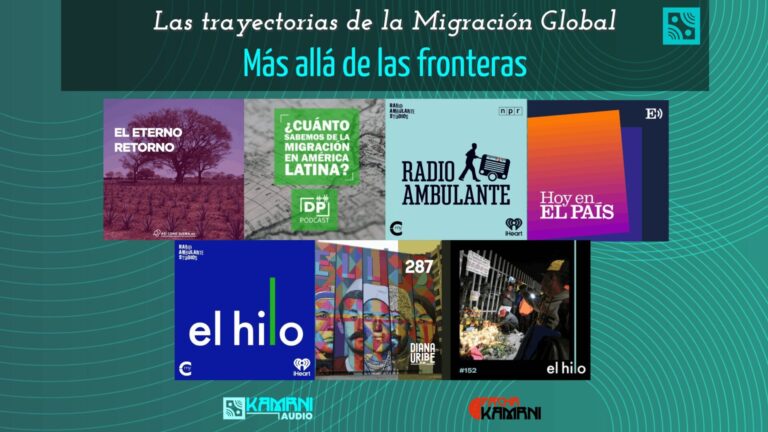 Articulo Más allá de las fronteras las trayectorias de la migración global con portadas de podcast